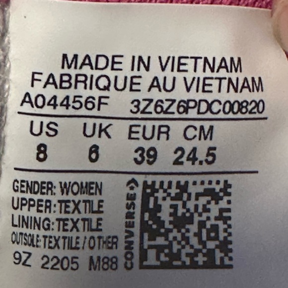 Converse Chuck Taylor Pink Low-Tops Women’s Size 8 - Picture 3 of 7